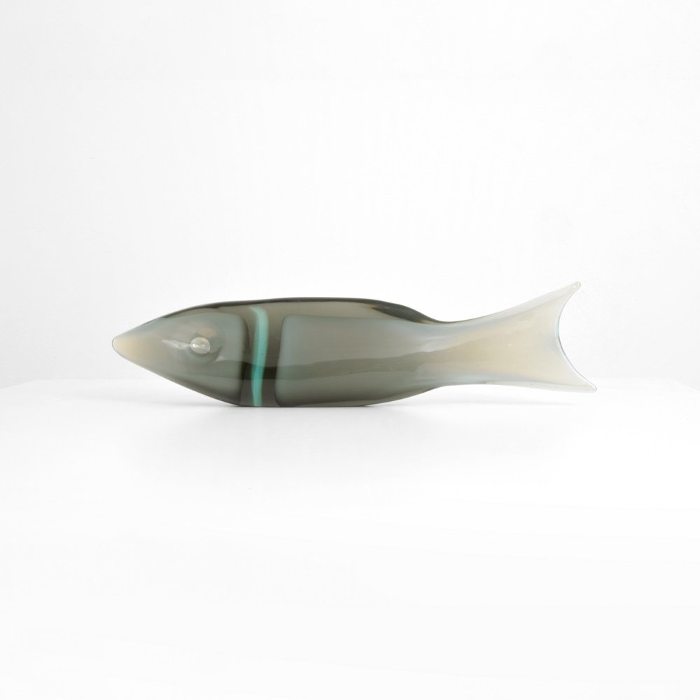 Large Antonio da Ros Fish Sculpture: Designer & Manufacturer: Antonio da Ros; Cenedese Markings: no marking(s) apparent Country of Origin & Materials: Italy; glass Additional Information: (Key Word Search: Murano, Venini, Barovier & Toso