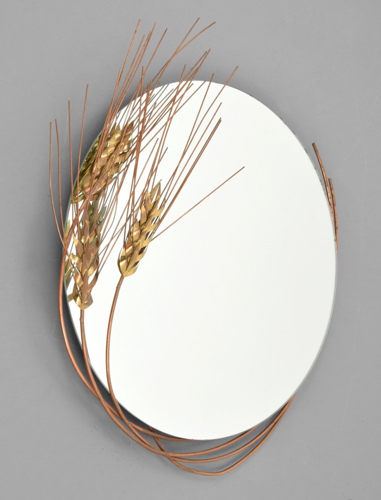 Mirror Attributed to Curtis Jere: Designer & Manufacturer: Curtis Jere, Attributed; Artisan House Attributed Markings: no marking(s) apparent Country of Origin & Materials: USA; metal, mirror Additional Information: Dimensions(H,W,D):