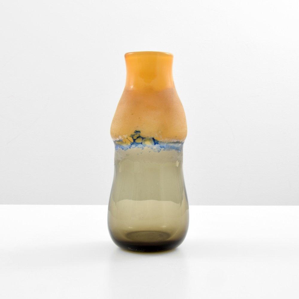 Alfredo Barbini CORROSO TORSO Vase: Designer & Manufacturer :Alfredo Barbini Markings: signed Barbini Murano Country of Origin & Materials: Italy; glass Additional Information & Circa: Dimensions: 11.75"h, 4.75"dia.
