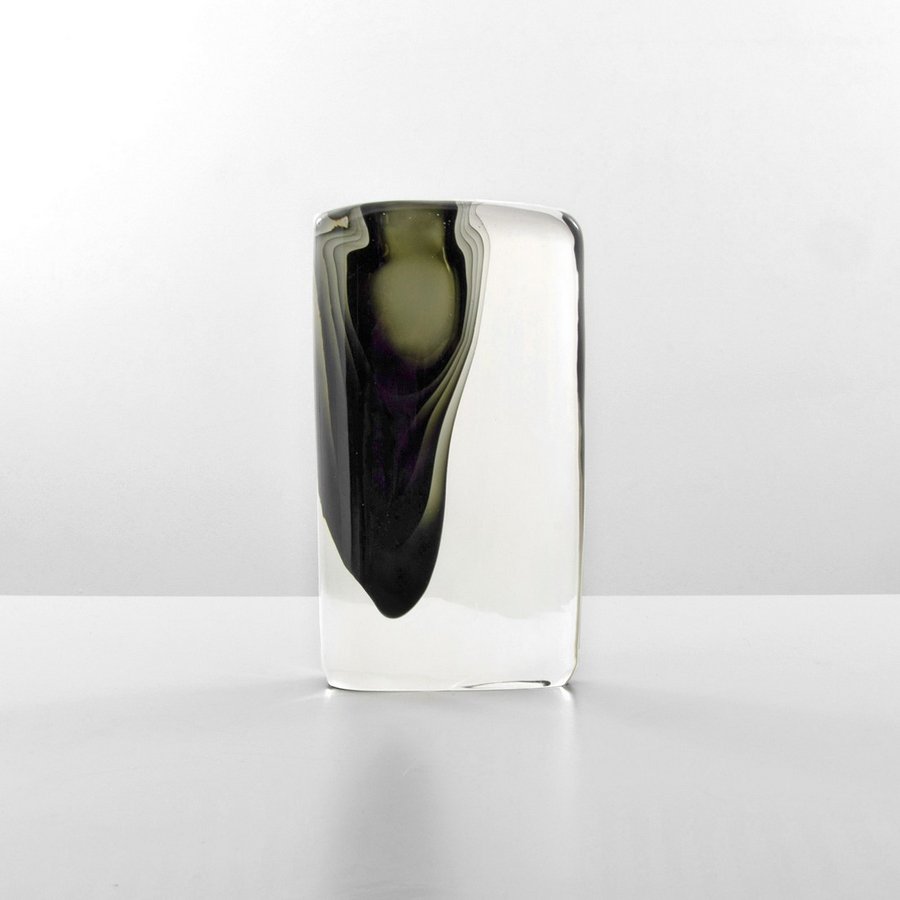 Rare Antonio Da Ros Multilayered MOMENTO Vase: Designer & Manufacturer: Antonio Da Ros; Cenedese Markings: no marking(s) apparent Country of Origin & Materials: Murano, Italy; blown glass Additional Information & Circa: Multilayered vase by Antoni