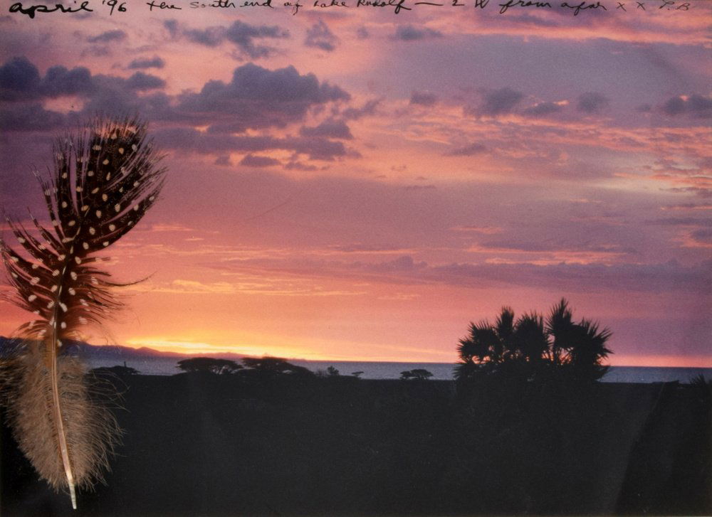 Peter Beard Chromogenic Print / Mixed Media: Designer & Manufacturer: Peter Hill Beard (b. 1938) Markings: initialed Country of Origin & Materials: American; chromogenic print; mixed media Additional Information & Circa: Provenance: Sotheby's Lo