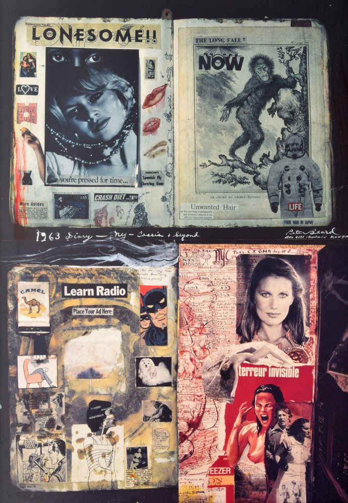 Peter Beard Chromogenic Print Collage, Unique: Designer & Manufacturer: Peter Hill Beard (b. 1938) Markings: signed; 1963 (printed later) Country of Origin & Materials: American; chromogenic print with gouache collage Additional Information & Circ