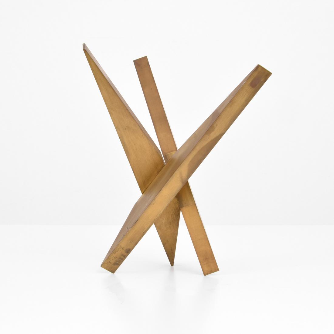 Larry Mohr Abstract Bronze Sculpture: Artist: Larry Mohr (1921-2013) Markings: signed, marking(s); 1988 Country of Origin & Materials: American; bronze Additional Information: Provenance: Estate of Larry Mohr. Larry Mohr was an accomplish