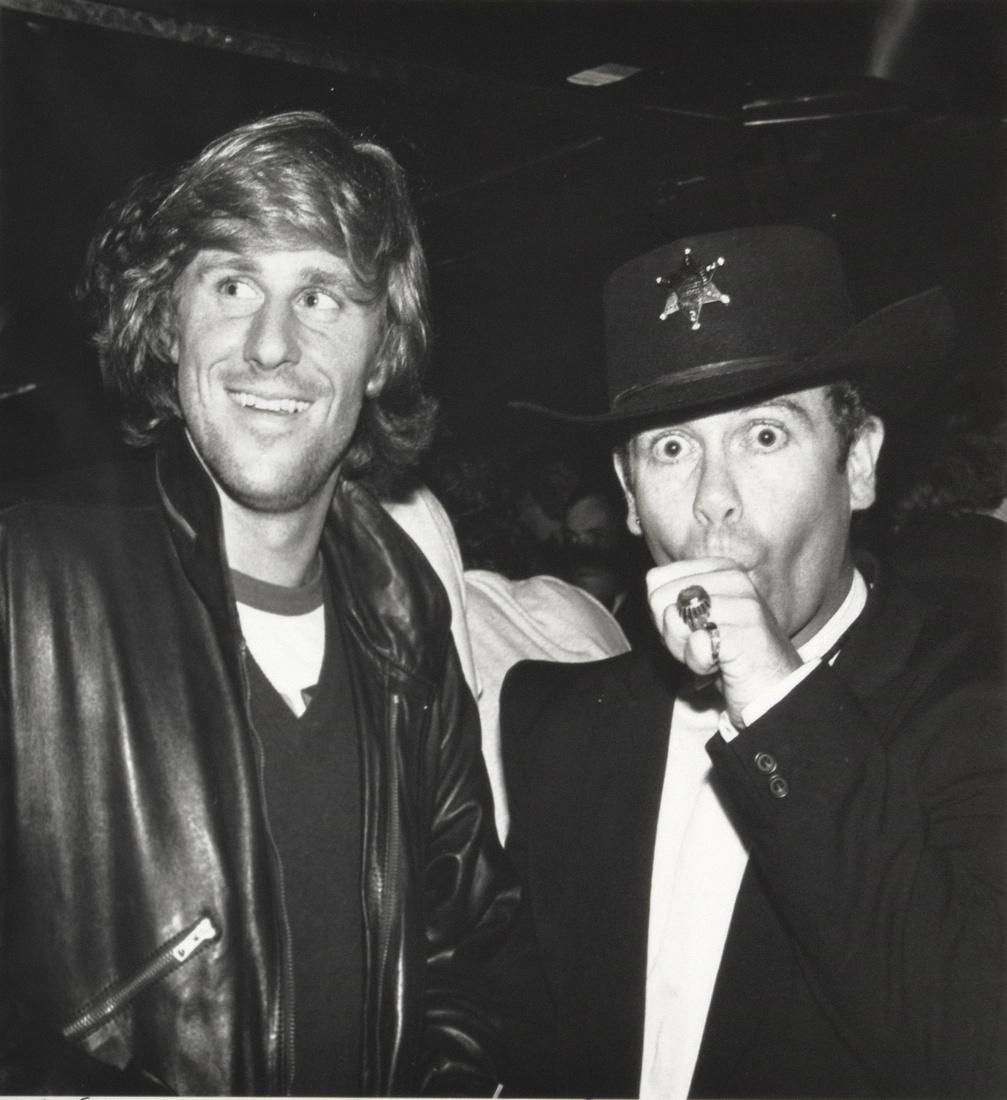 Elton John, STUDIO 54, Richard P. Manning Print: Artist: Richard P. Manning aka RPM (1941 -2013) Markings: signed, annotated St. 54 N.Y.C., copyright 1977-87, V2412 Country of Origin & Materials: American; gelatin silver print mounted on heavy stock