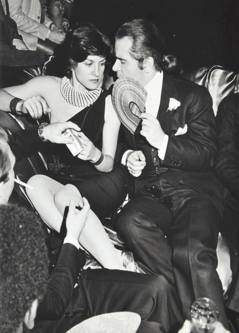Karl Lagerfeld, STUDIO 54, Richard P. Manning Print: Artist: Richard P. Manning aka RPM (1941 -2013) Markings: signed and copyrighted, annotated St. 54, TS108E Country of Origin & Materials: American; gelatin silver print Additional Information: Large s