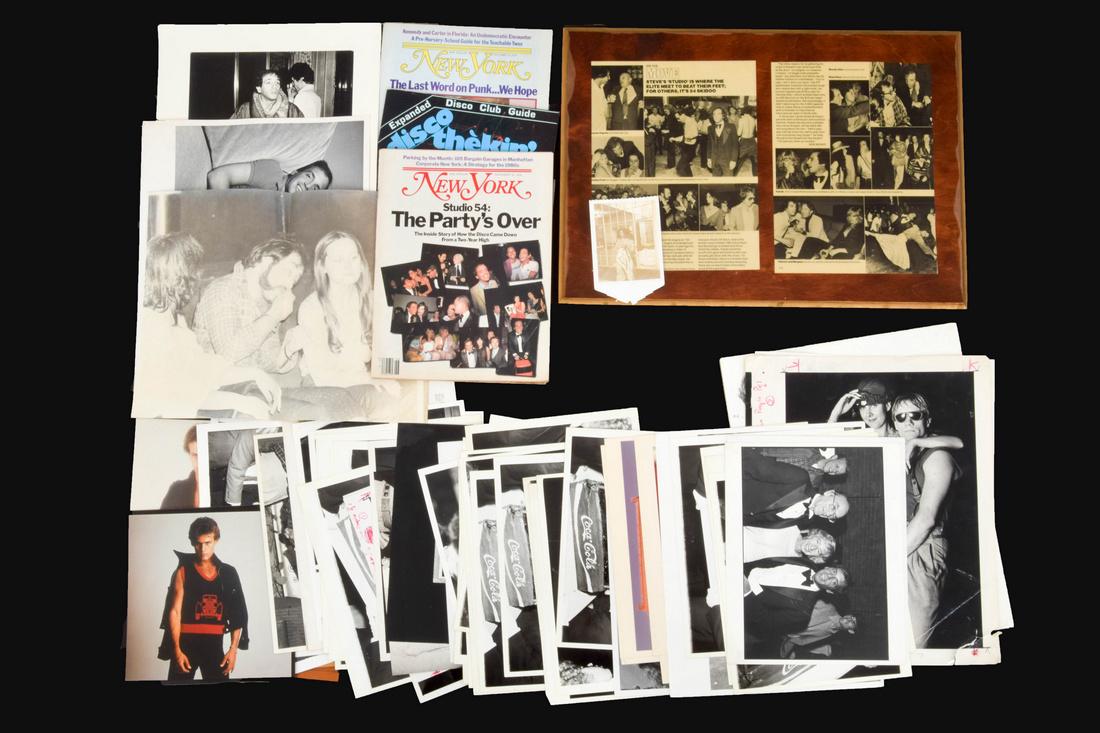 Steve Rubell Photographs & Ephemera, Studio 54: Country of Origin & Materials: miscellaneous Additional Information: Various photographs and ephemera from the Estate of Steve Rubell. Provenance: Estate of Steve Rubell (partner of Studio 54). Dimens