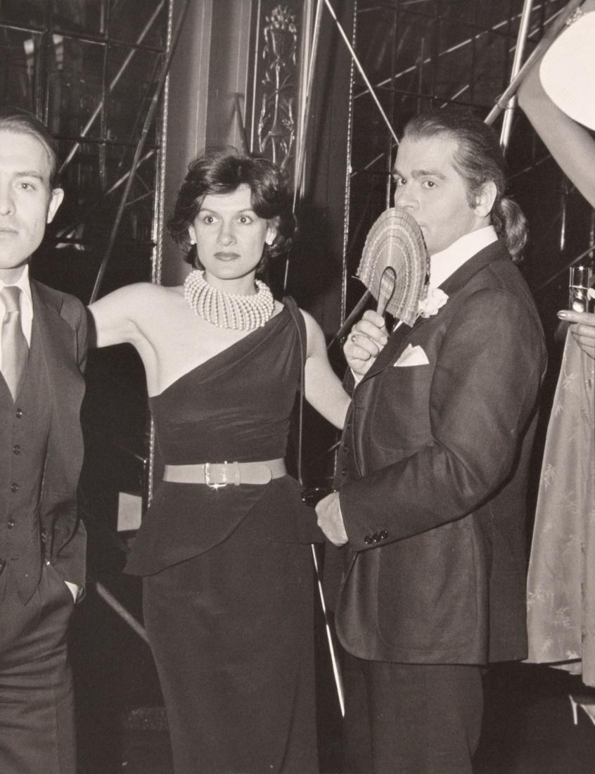 Karl Lagerfeld, STUDIO 54, Richard P. Manning Print: Artist: Richard P. Manning aka RPM (1941 -2013) Markings: signed/copyrighted, annotated St. 54 Country of Origin & Materials: American; gelatin silver print Additional Information: Large scale photogr
