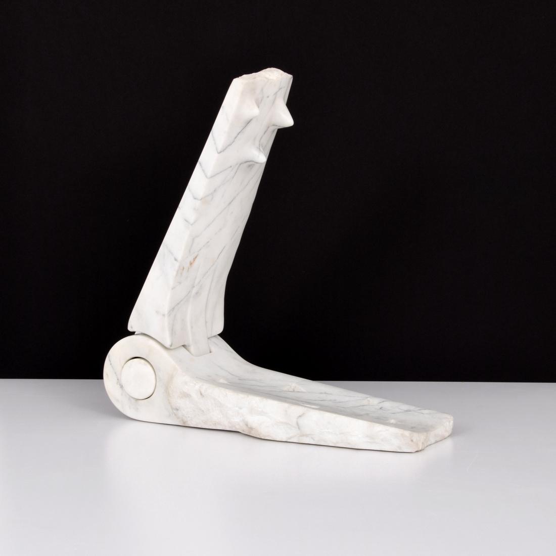 Large Raul Farco Marble Sculpture, Original Work: Artist: Raul Farco Markings: marking(s) Country of Origin & Materials: Argentinian; marble Additional Information: Work is titled PLAYING STONES #2. Lot is accompanied by copy of receipt from Princeto