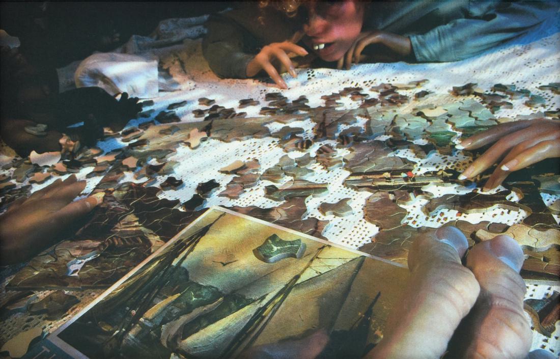 Cindy Sherman Jigsaw Puzzle, Limited Edition: Artist: Cindy Sherman (b. 1954) Markings: no marking(s) apparent; ed. 50 Country of Origin & Materials: American; chromogenic photograph on wood Additional Information: Framed limited edition jigsaw p