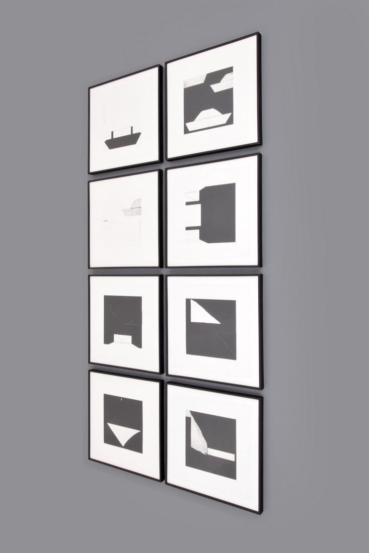 8 Donald Sultan WATER UNDER THE BRIDGE Aquatints: Artist: Donald Sultan (b. 1951) Markings: signed; 1979; ed. 38/45; watermark to paper Country of Origin & Materials: American; wove paper Additional Information: Portfolio printed by Crown Point Press