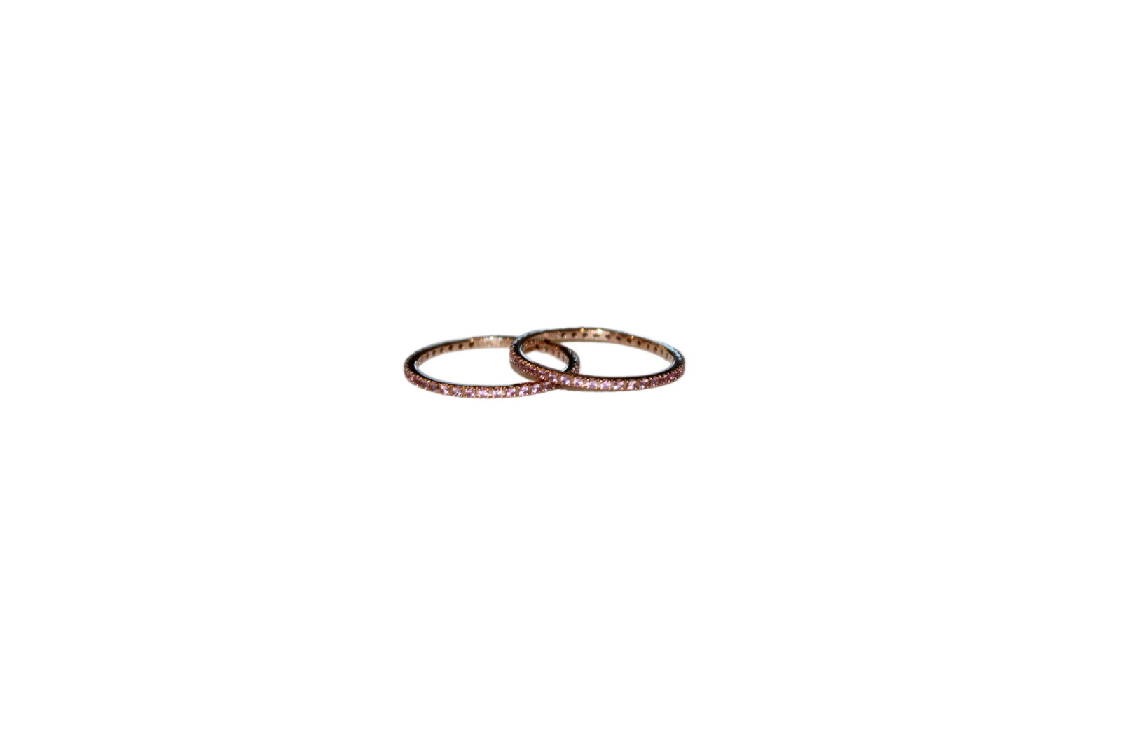 Two Rose Gold Stackable Rings - 3