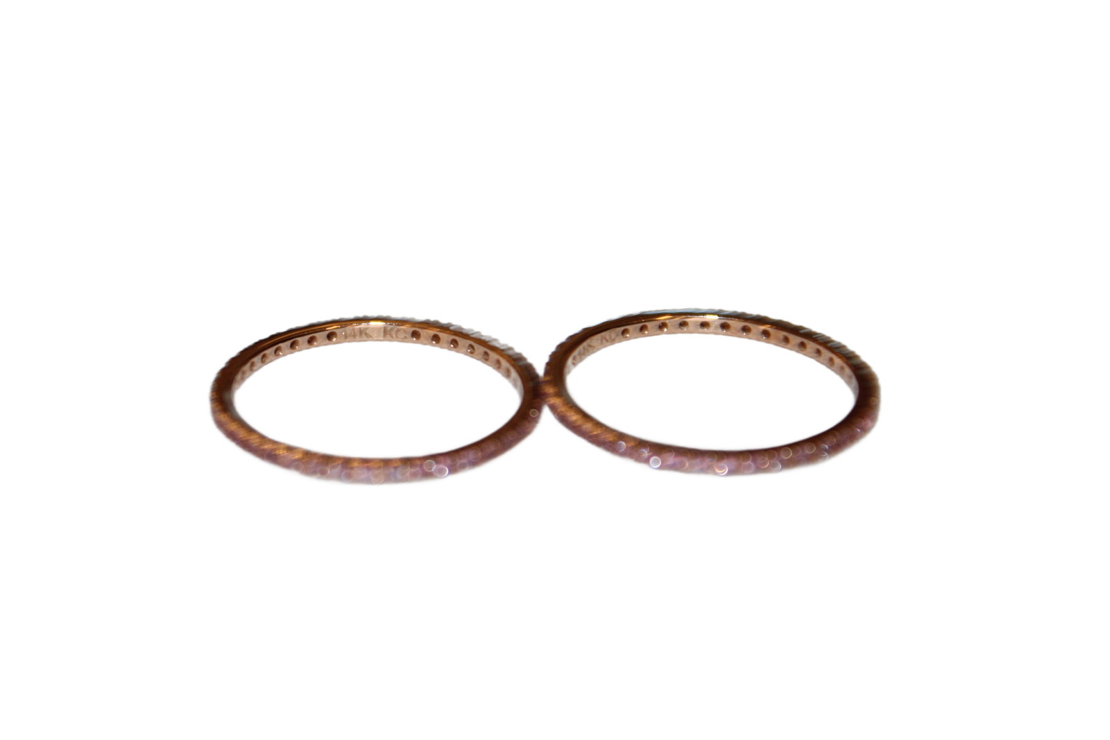 Two Rose Gold Stackable Rings - 4