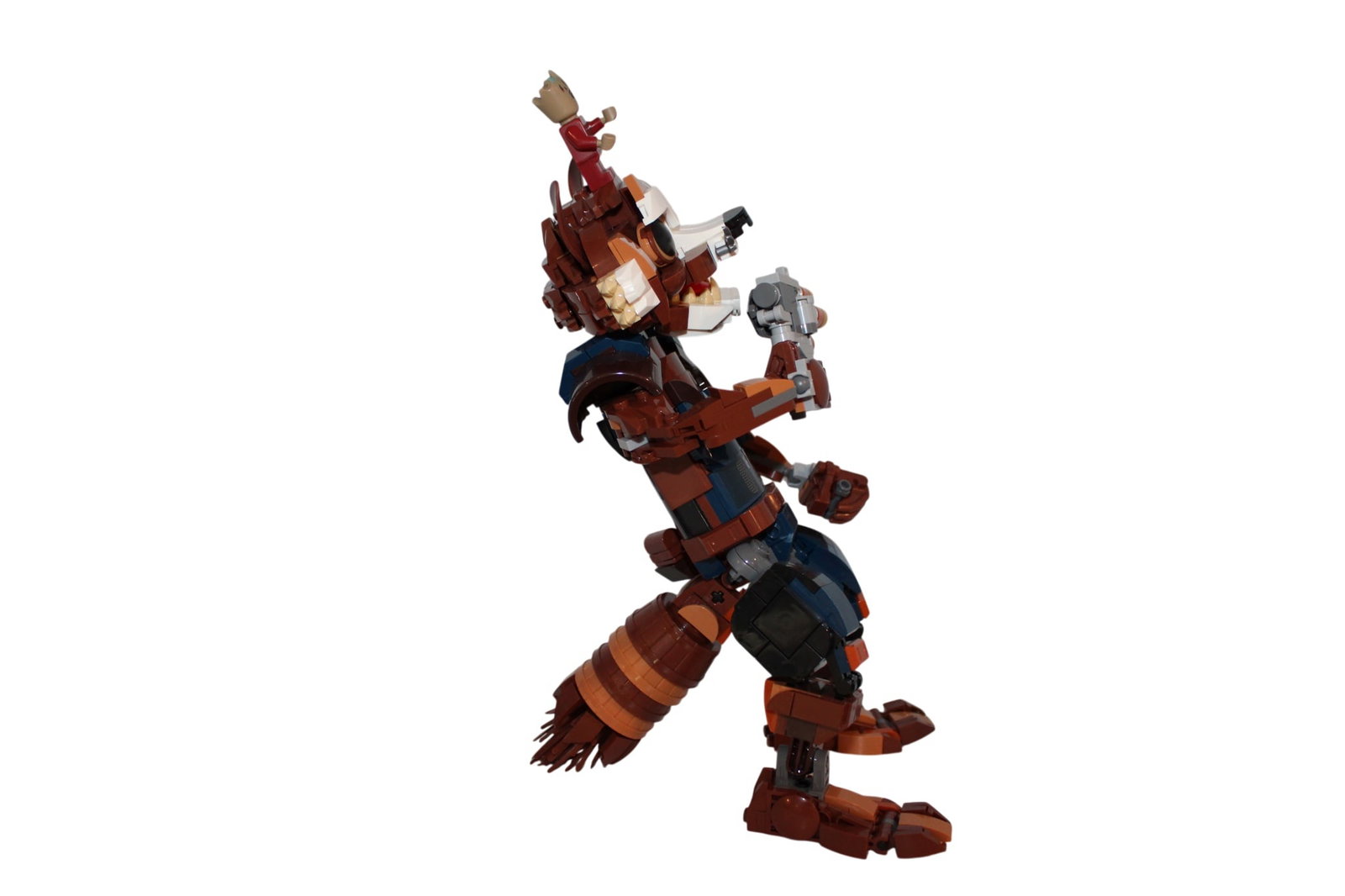 Rocket and Baby Groot Assembled Lego Set - 2