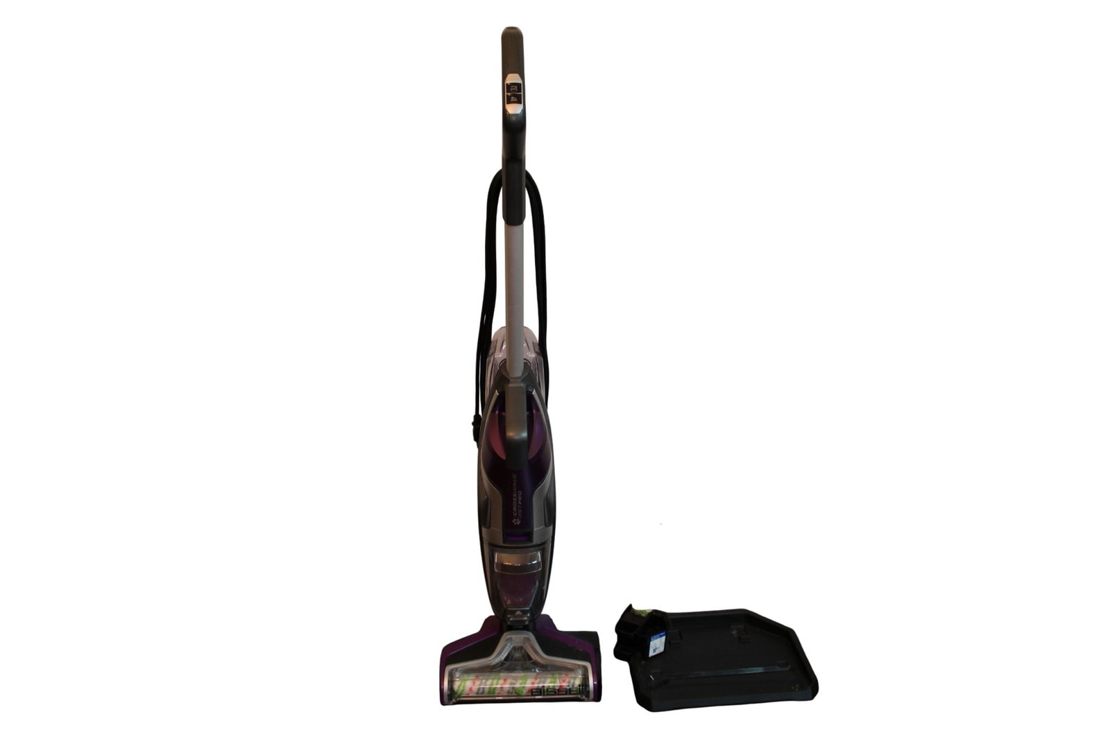 Bissell Crosswave Pet Pro Wet Dry Vacuum: Bissell Crosswave Pet Pro Wet Dry Vacuum. Includes a Base and Two Brush Rolls. Model 2306A. 46" H x 12" W x 8.5" D.