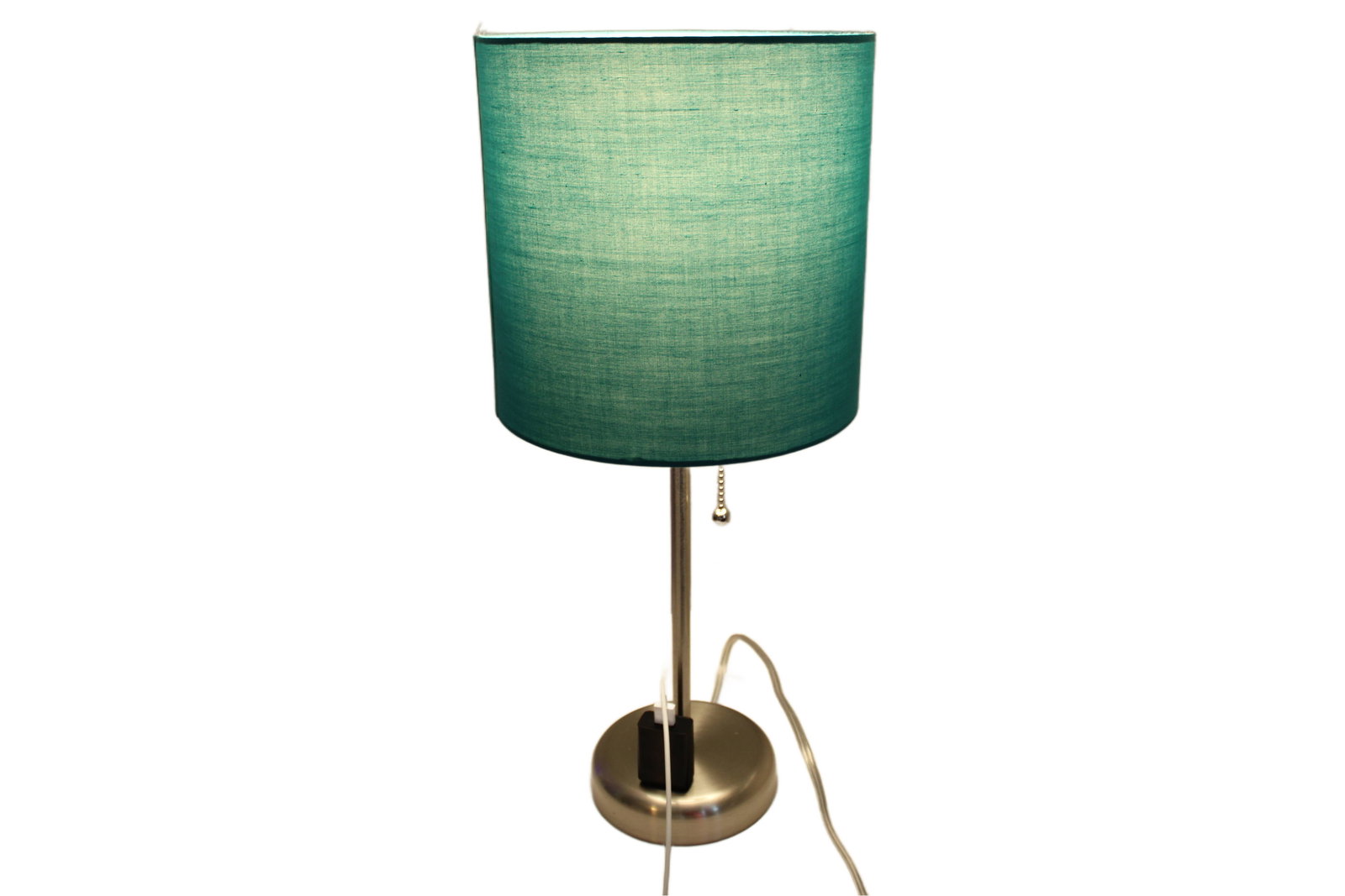 Desk Lamp with Blue-Green Lamp Shade (1 of 2)
