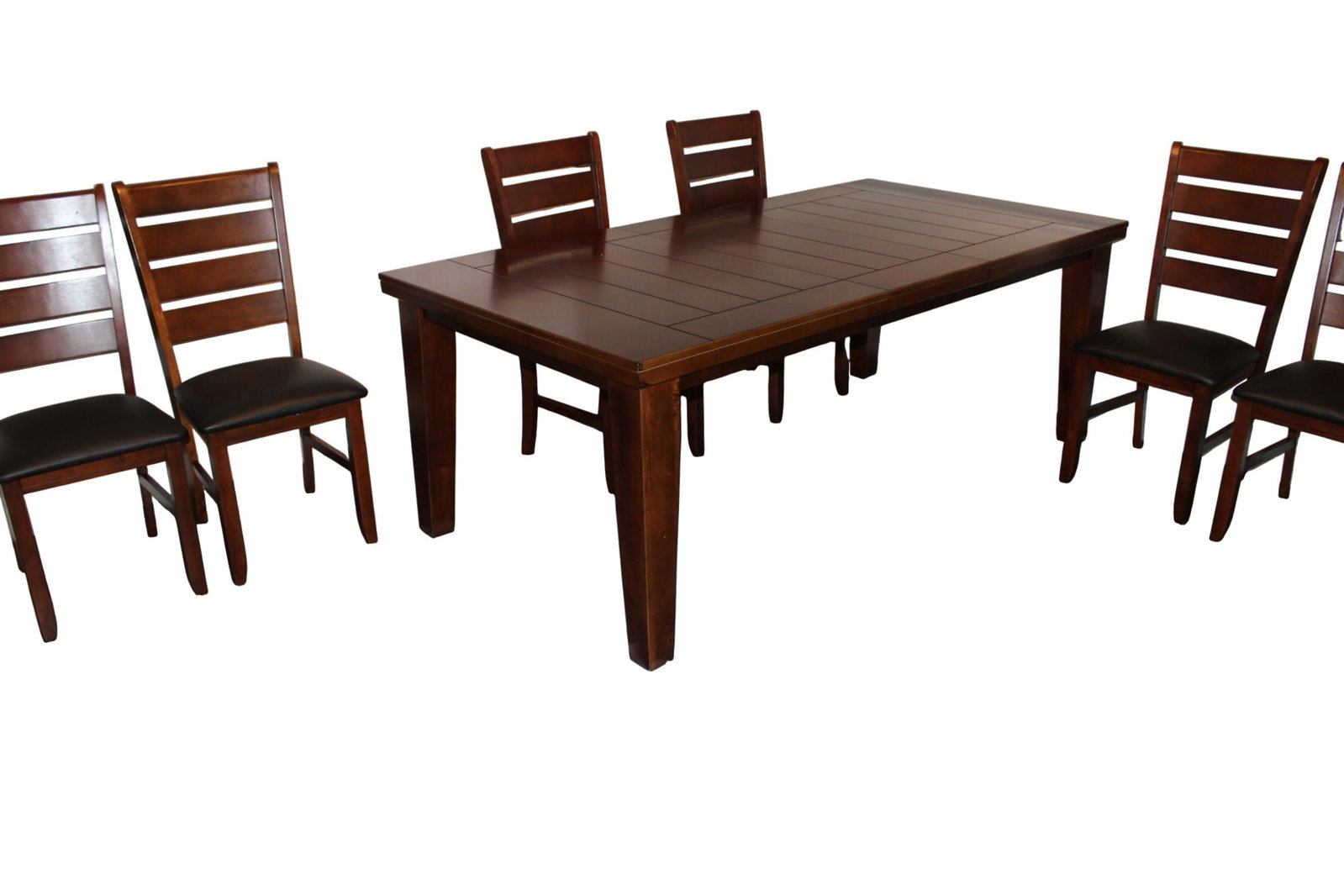 Wooden Dining Room Table with Six Chairs (1 of 8)