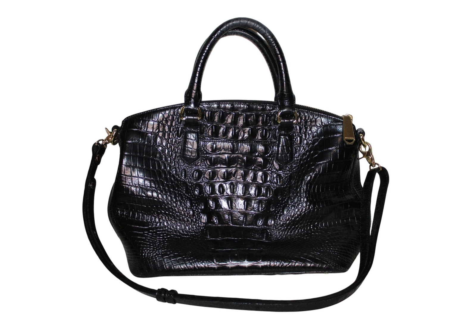 Black Leather Brahmin Purse - 2