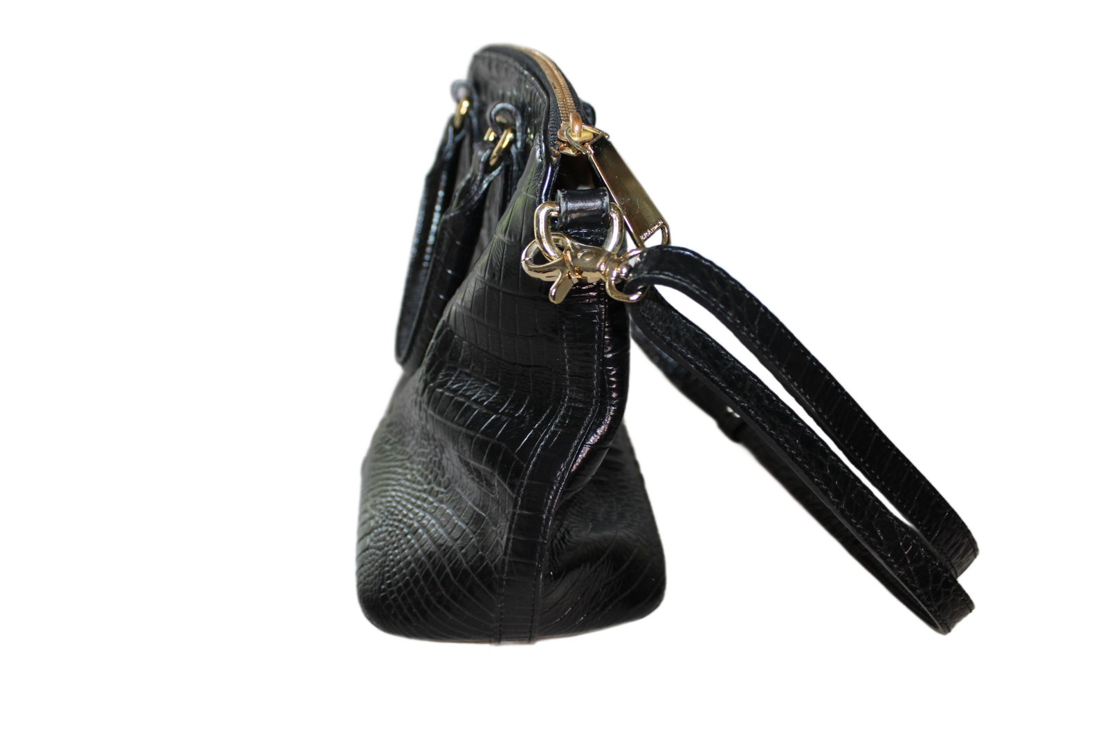 Black Leather Brahmin Purse - 4