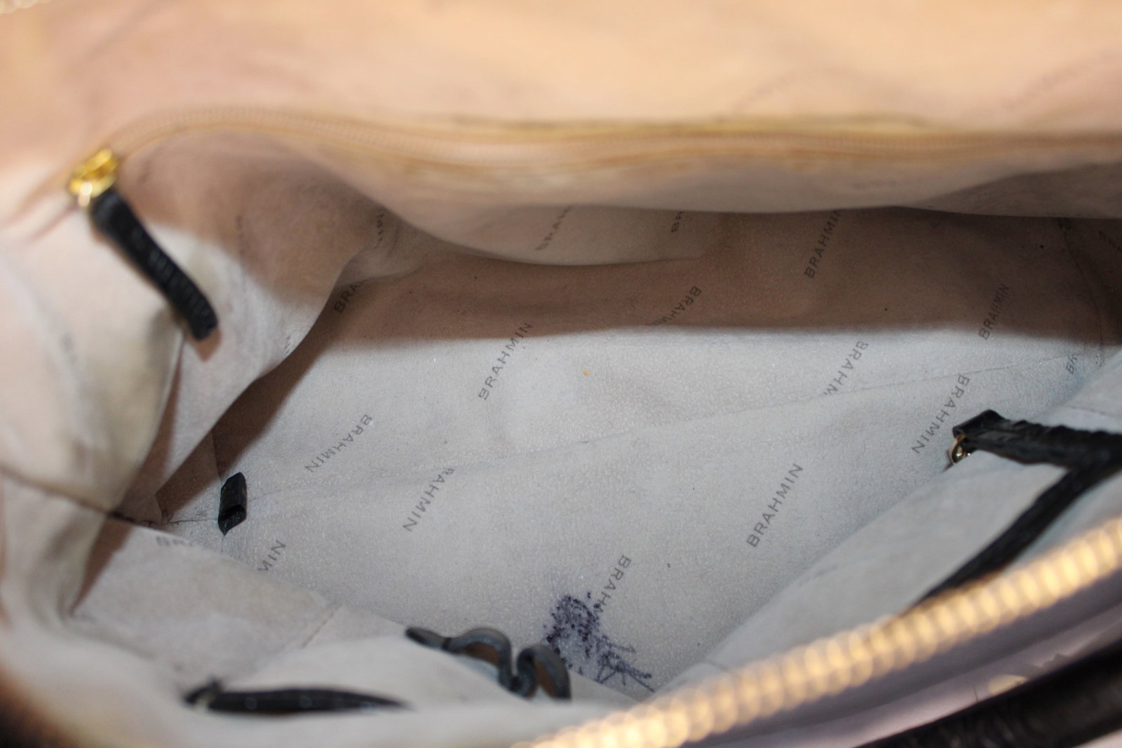 Black Leather Brahmin Purse - 6