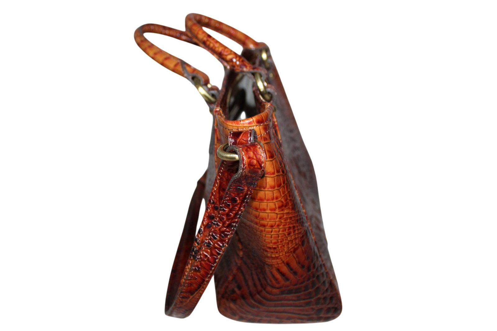 Brown Leather Brahmin Purse - 4