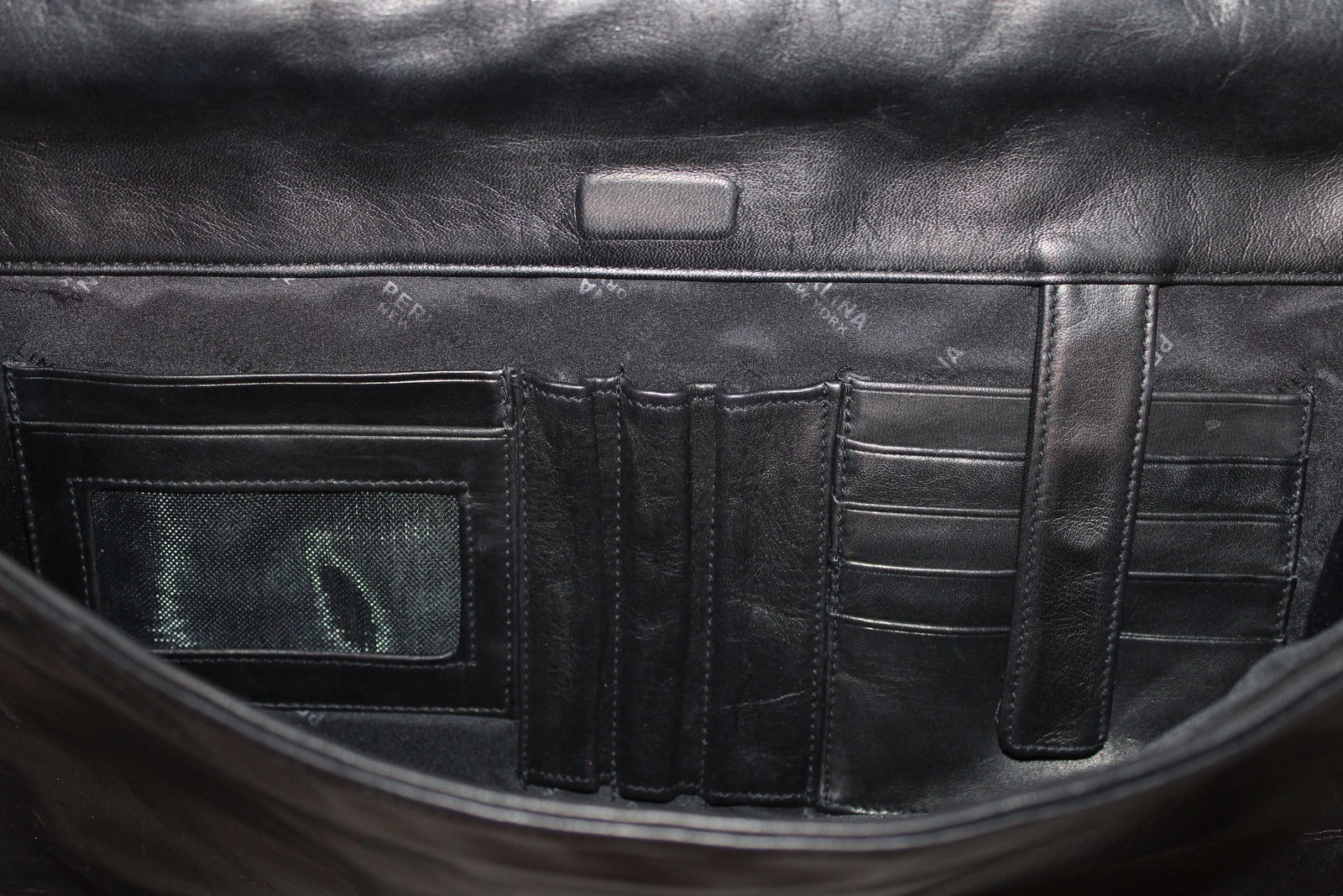 Large Perlina Black Leather Bag - 3