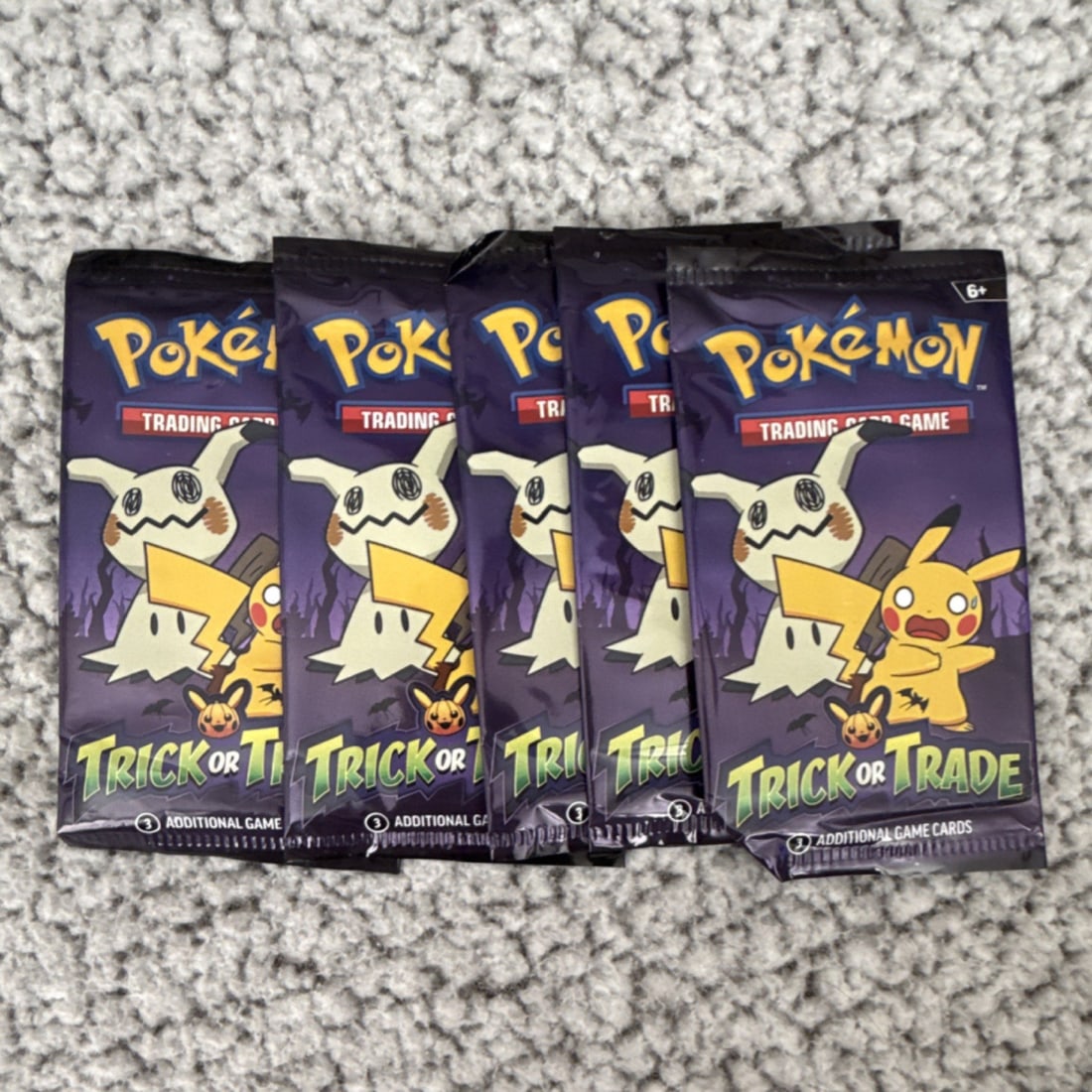 Pokémon TCG Trick or Trade 6 Booster Packs Mimikyu Pikachu cards collectible: The Pokemon Trick or Trade 2023 Pack is a collectible card game product manufactured in 2023. This sealed pack contains cards that can be used to play the popular Pokemon trading card game. Each pack