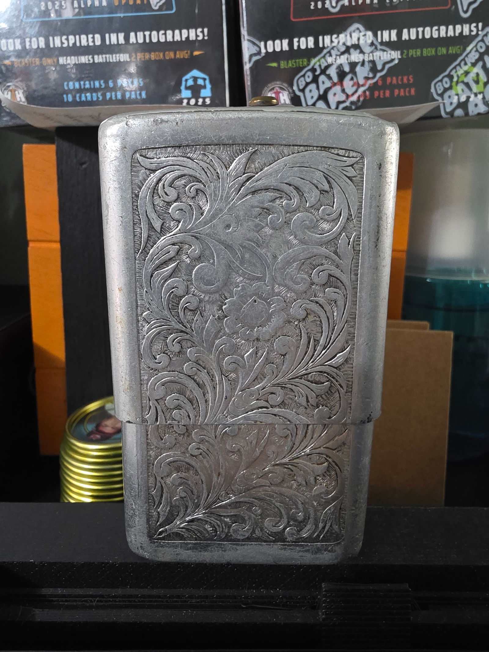 Vintage Florentine Aluminum Cigarette Case-Park Industries Murfreesboro TN USA (1 of 4)