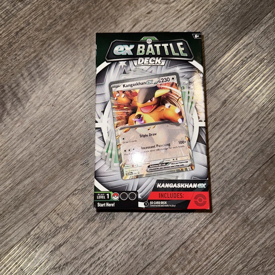 Pokemon TCG: Kangaskhan ex Battle Deck (Ready-to-Play 60-Card Deck): The Pokemon TCG: Kangaskhan ex Battle Deck is a brand new, ready-to-play 60-card deck featuring the character Kangaskhan from the Pokemon series. Manufactured by the Pokemon Company in 2023, this deck