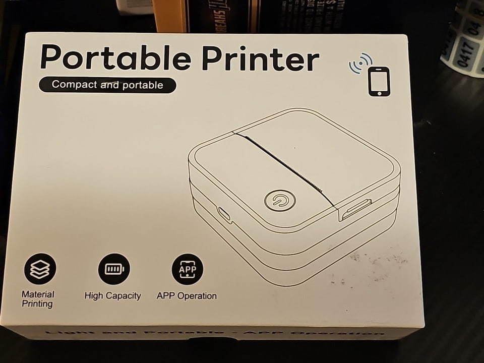 Lopevi Label Maker - Portable Thermal Label Printer, Bluetooth Label Maker: Effortlessly organize your home or office with the lopevi Portable Thermal Label Printer. This compact and lightweight device, weighing in at a mere 0.68 pounds, is sky blue in color and designed for