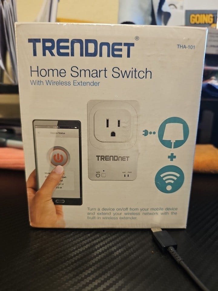 TRENDnet Cat. # THA-101 Home Smart Switch with Wireless Extender: Elevate your home network with the TRENDnet Cat. # THA-101 Home Smart Switch, a seamless integration of convenience and performance. This wireless extender is designed to expand your internet reach,
