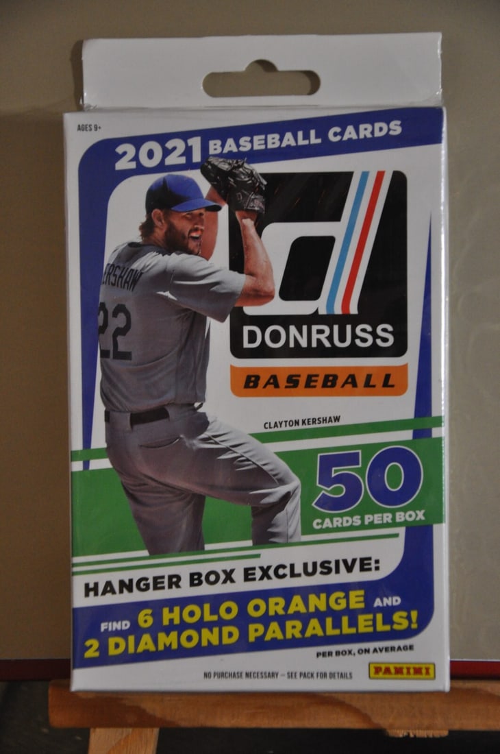 2021 Panini DONRUSS Baseball HANGER BOX New 50 Cards Per Box DIAMOND & HOLO (1 of 4)