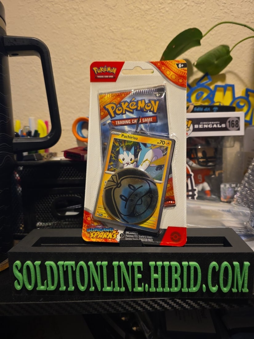 Pokemon Scarlet & Voilet Surging Sparks Pachirisu Blister Booster Pack: The Pokemon Scarlet & Violet Surging Sparks Pachirisu Blister Booster Pack contains 10 standard-sized cards featuring the character Pachirisu from the Surging Sparks set. Manufactured by Nintendo in 2