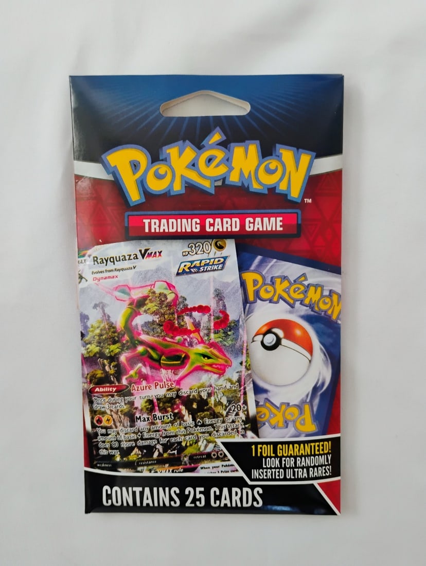 New 2024 Pokemon Trading Cards Game Mystery Packs 25 Cards includes 1 Foil (1 of 2)