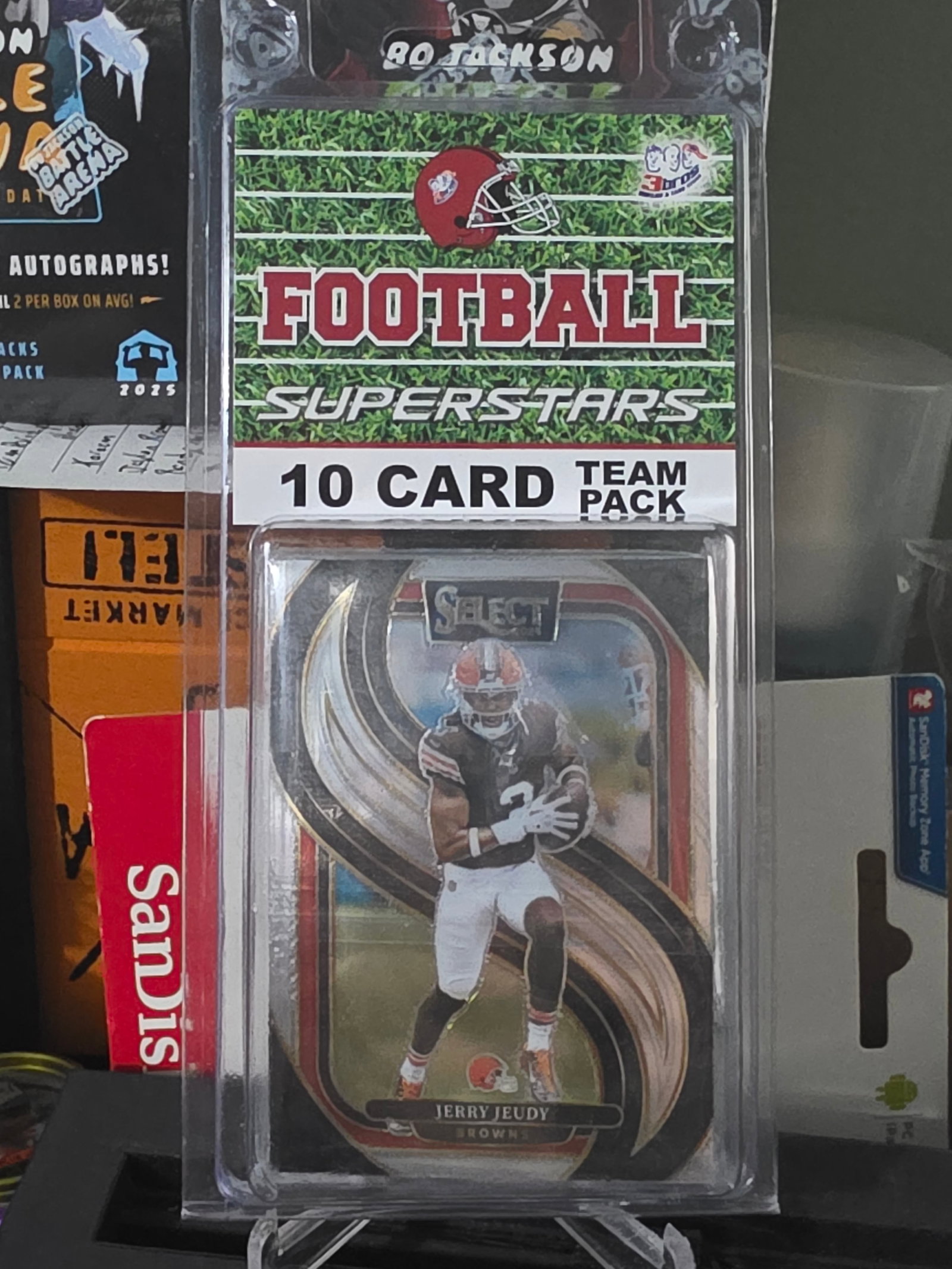 Cleveland Browns Football Superstars 10 Card Pack 3 Bros (1 of 2)
