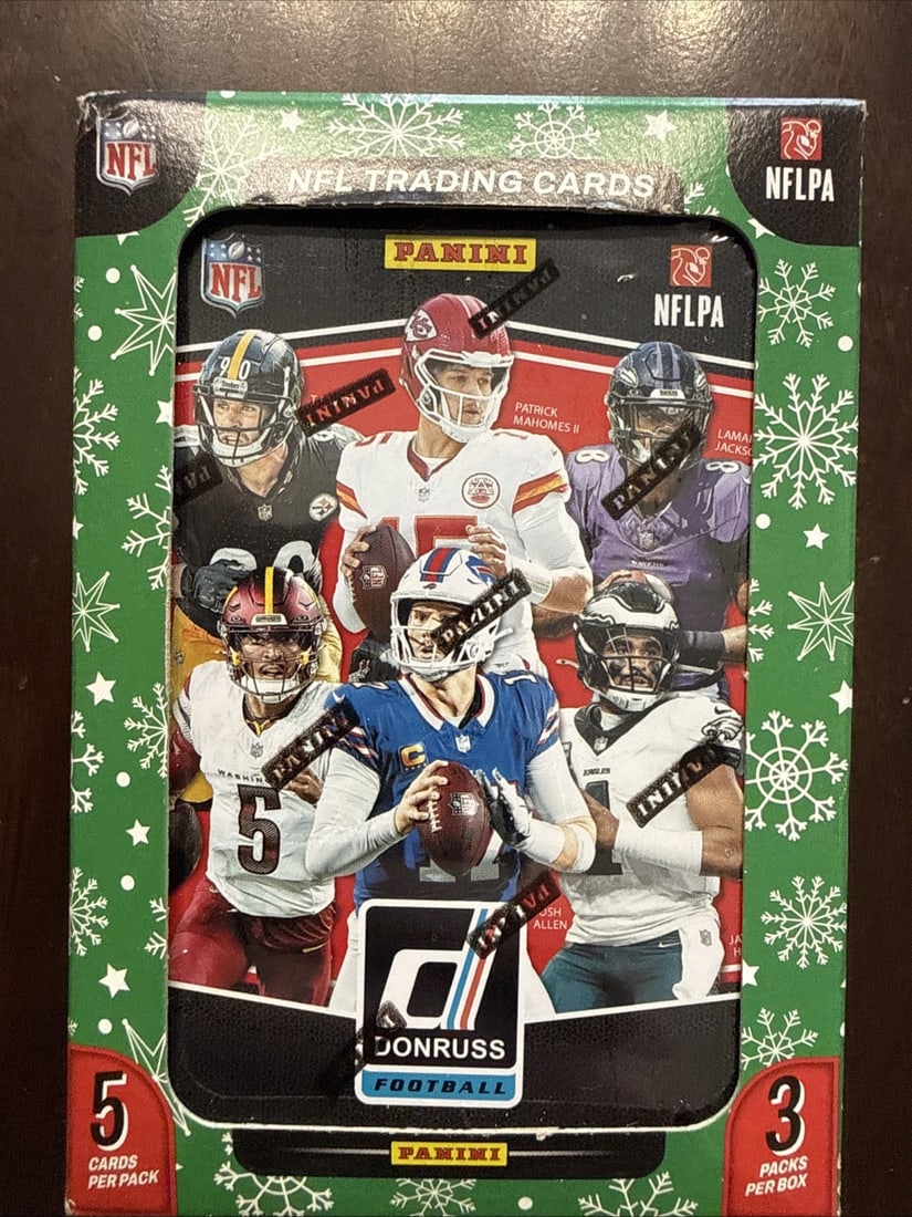 2025 Panini Donruss Football Holiday Collector Tin – NFL Trading Cards (1 of 2)