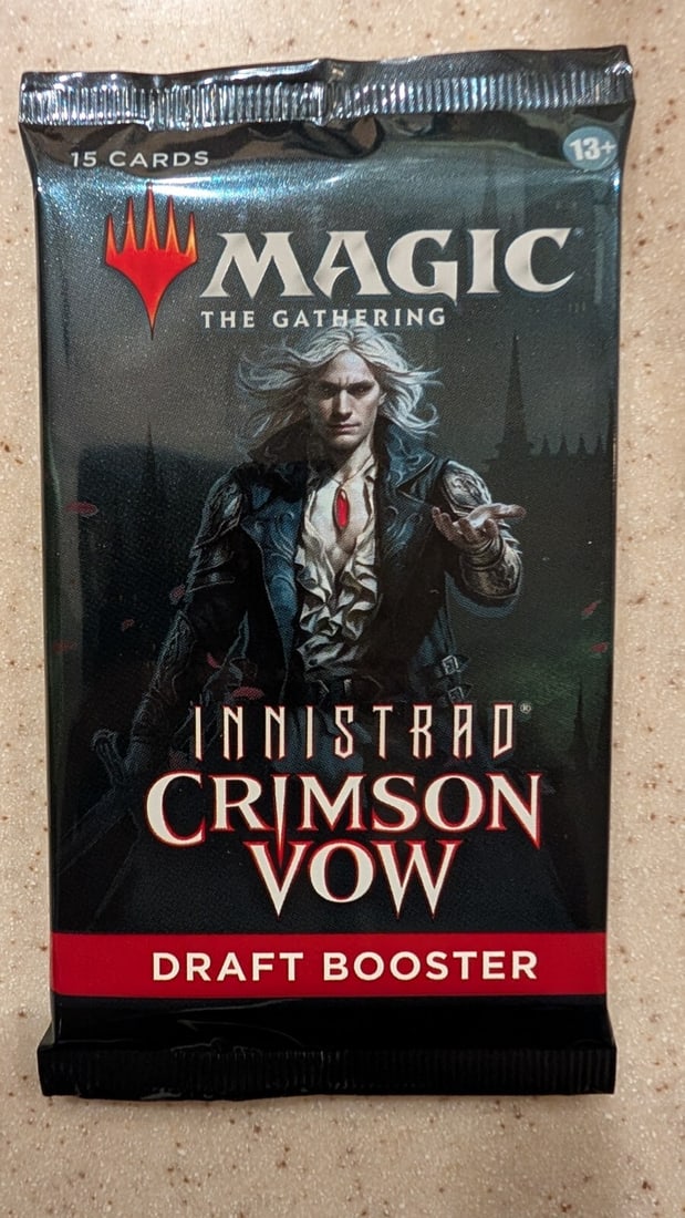 Magic the Gathering MtG Innistrad: Crimson Vow DRAFT Booster Pack [15 Cards] (1 of 2)