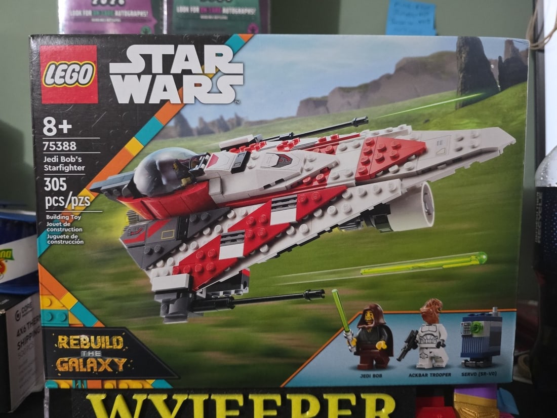 LEGO Star Wars Jedi Bob’s Starfighter Building Toy, Star Wars Starship 75388 (1 of 3)