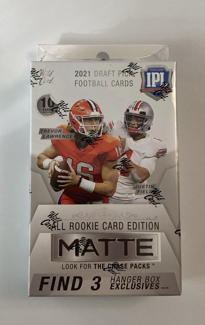 IPL Wild Card 2021Draft Rookie Matte Edition Football Hanger Box (1 of 2)