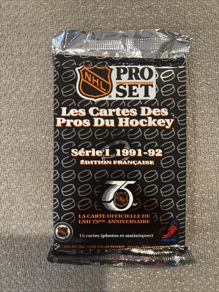 1991-92 NHL Pro Set Series Unopened Pack - French Edition (1 of 1)
