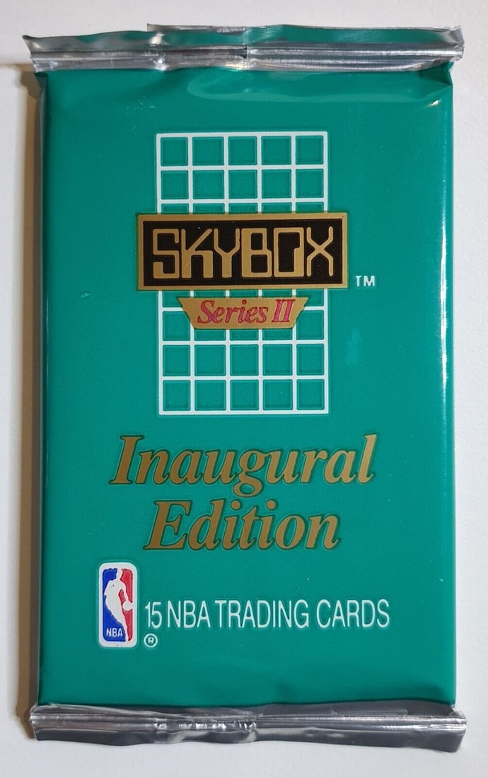 1990-91 Skybox NBA Basketball Series 2 Inaugural Edition 15 card pack (1 of 1)