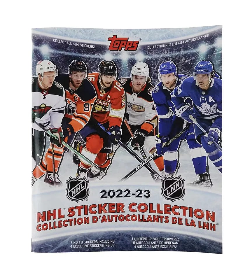2022-23 Topps NHL Hockey Sticker Pack Hanger (1 of 1)