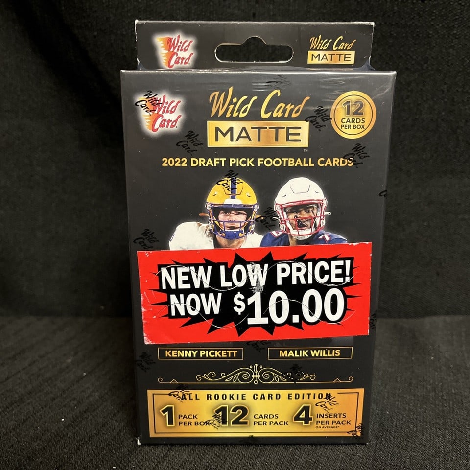 NEW Wild Card Matte 2022 NFL Draft Pick Football Cards 12 Cards Per Box (1 of 1)