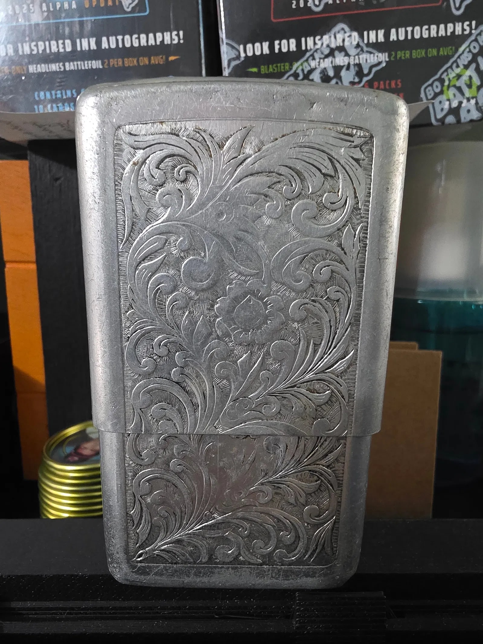 Vintage Florentine Aluminum Cigarette Case-Park Industries (1 of 4)
