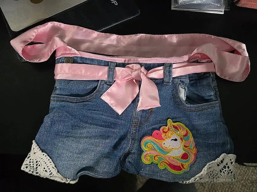 Custom made Denim Handbag/Purse: custom handbag made from a Pair of short