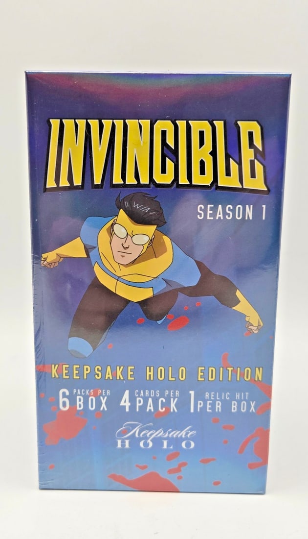 2025 Keepsake Invicible 1st Edition Season 1 Trading Card HOLO BLASTER Box (1 of 2)