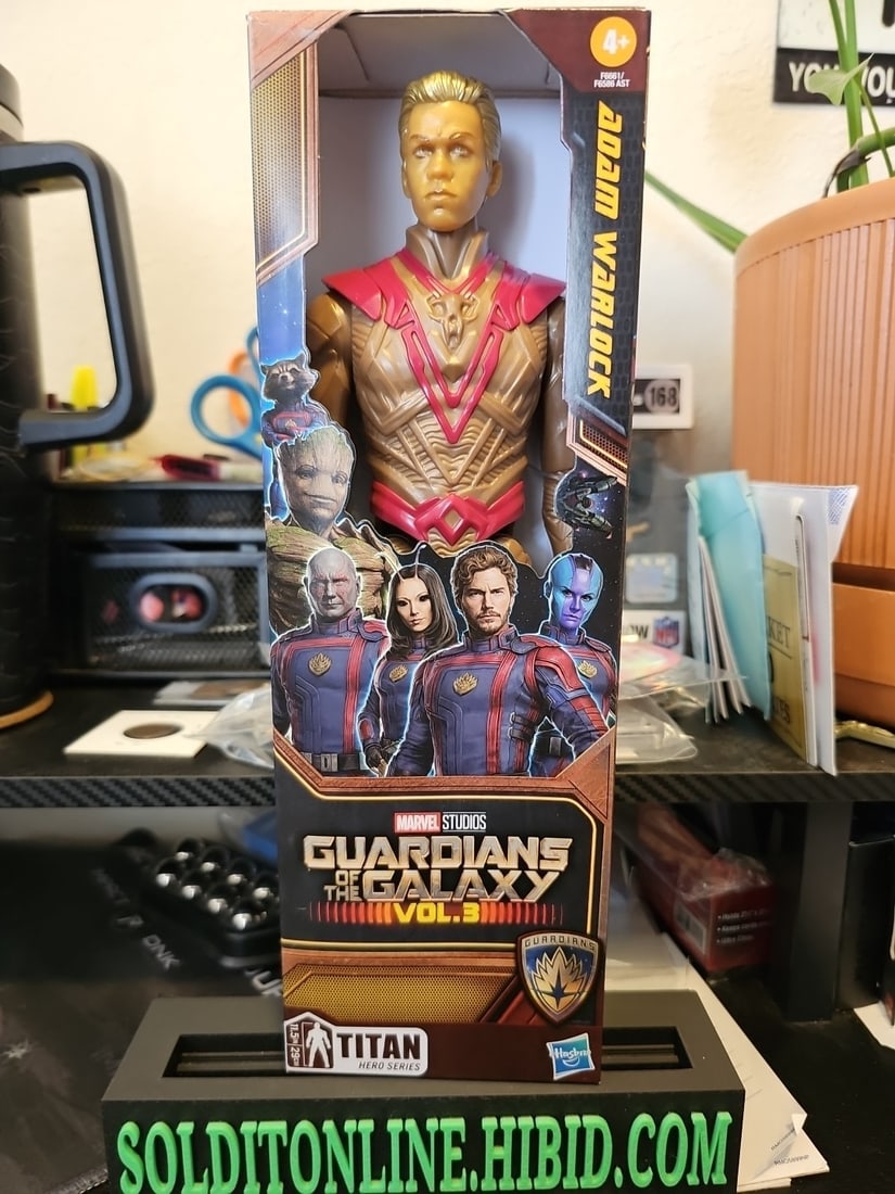 Marvel Studios (Adam Warlock 11.5” Action Figure) Guardians Of The Galaxy Vol. 3: The Marvel Guardians of The Galaxy Vol 3 Titan Hero Series Warlock AF is a 12" sealed action figure of the character Warlock from the Guardians of the Galaxy franchise. This highly detailed item is