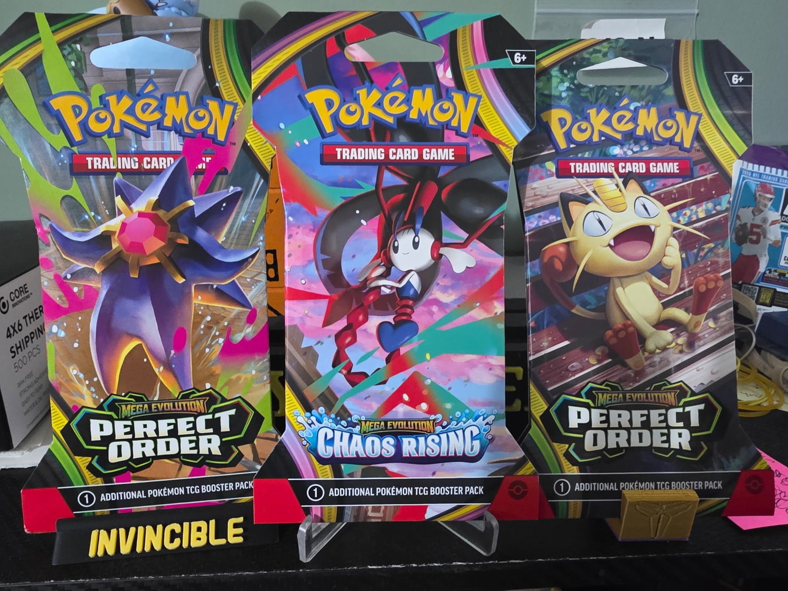3 Sleeved Packs of Pokemon Cards (1 of 1)