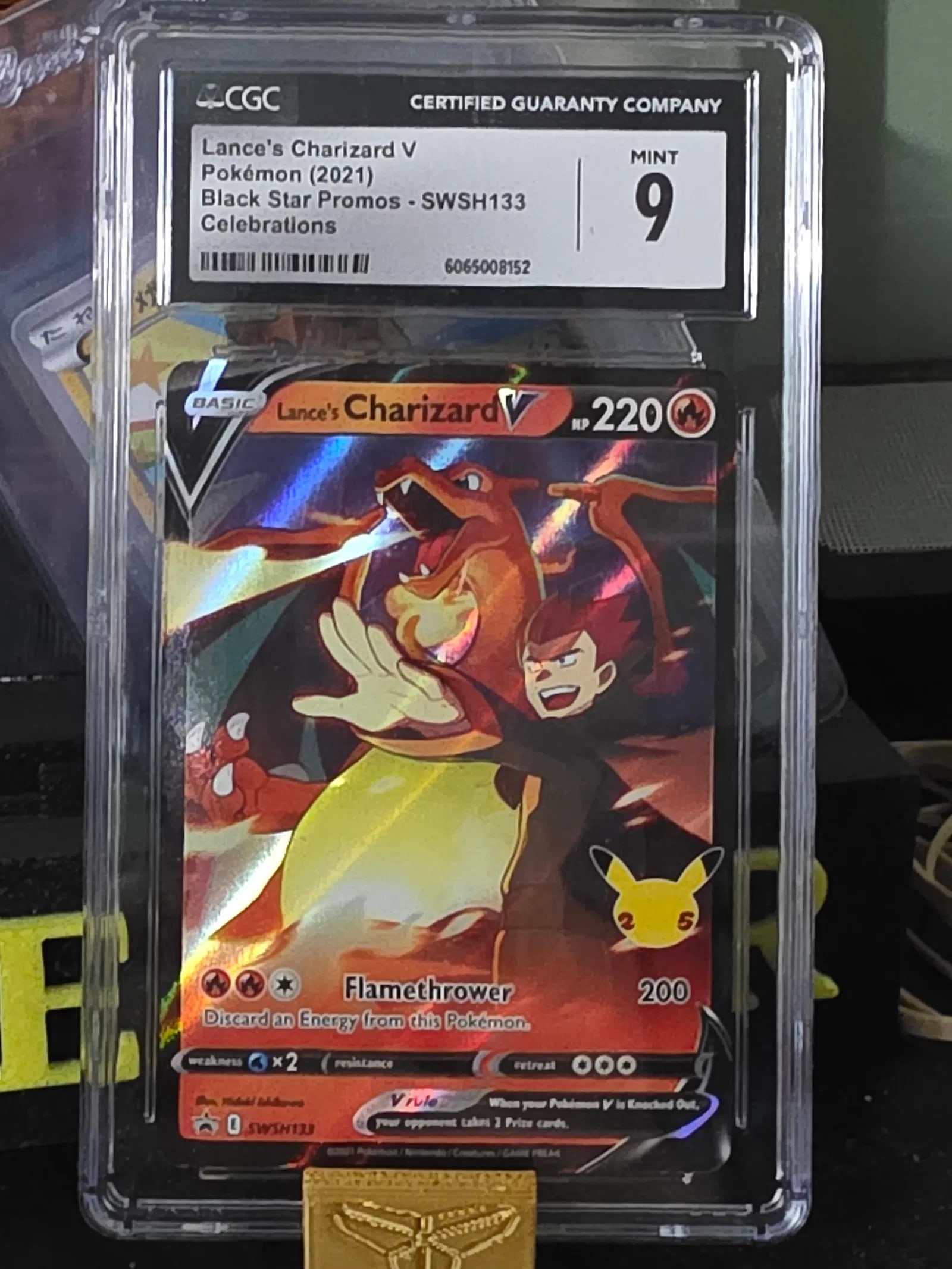 Lances Charizard V SWSH133 Pokemon TCG Celebrations Black Star Promo Cgc 9 (1 of 2)