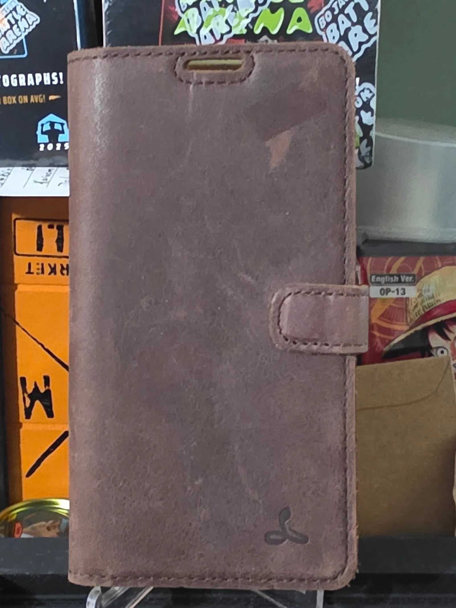 Snakehive London Vintage Brown Leather Wallet for Galaxy S10E (1 of 3)