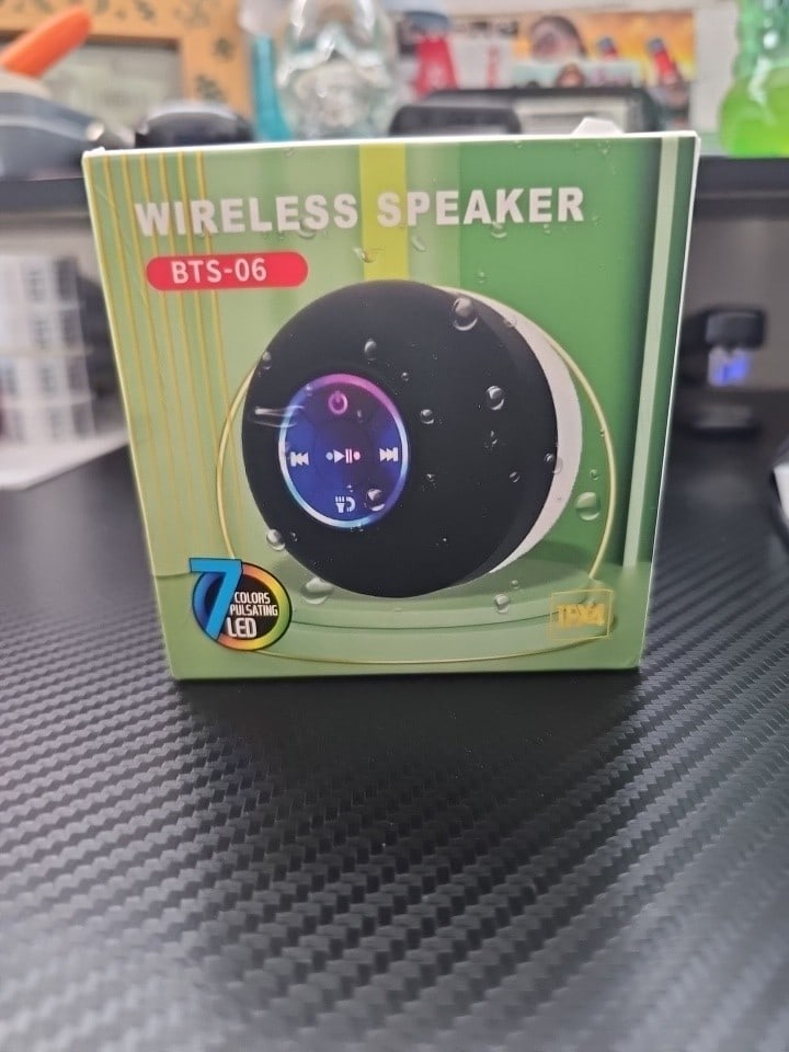 Mini Bluetooth SHOWER SPEAKER with LED Light | IPX4 Waterproof & Suction Cup: This wireless speaker from BTS-06 is the perfect accessory for music lovers who are always on-the-go. With its portable design, you can easily take it with you to the beach, pool, or any outdoor adven